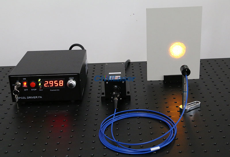 589nm laser fiber coupled  yellow laser